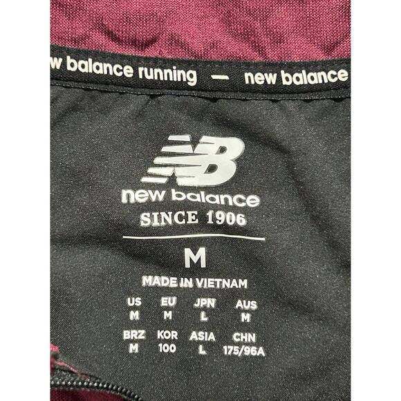 New Balance Heat Grid Half Zip Men’s M Dark Ember Heat Purple - Picture 5 of 8